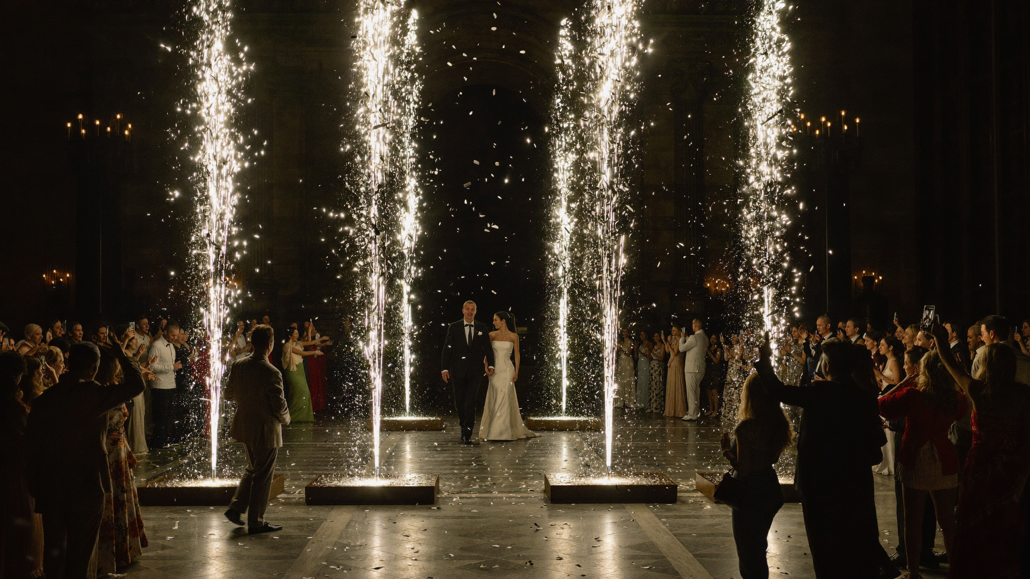 Cold sparklers — gran entrada